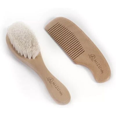 Mizu Baby Set spazzola e pettine Mami in bamboo Mizu Baby Set spazzola e pettine Mami in bamboo