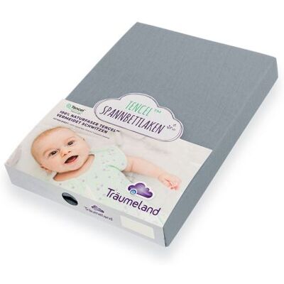 TRÄUMELAND Lenzuolo - Tencel Grigio 40x90cm TRÄUMELAND Lenzuolo - Tencel Grigio 40x90cm