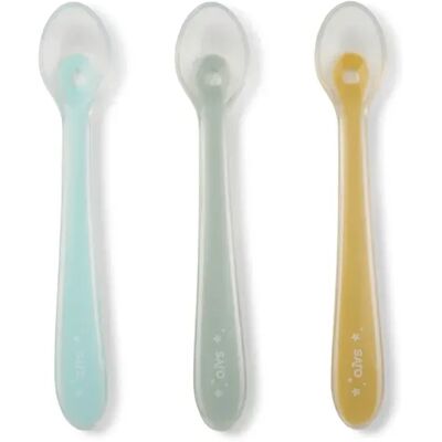 Set di Cucchiai in Silicone Saro - Ergonomici +4M - Utensili per Bebè Set di Cucchiai in Silicone Saro - Ergonomici +4M - Utensili per Bebè