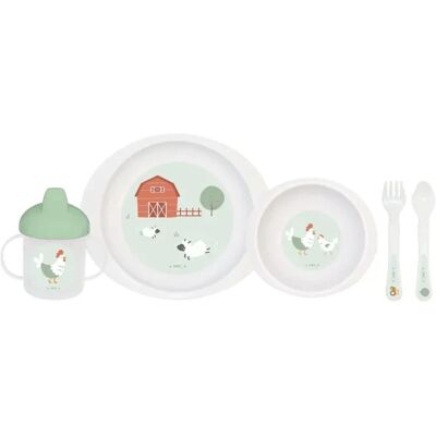 Set Pappa Baby Fattoria Divertente Saro 6M+ Set Pappa Baby Fattoria Divertente Saro 6M+