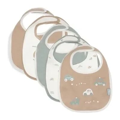 Bavaglini impermeabili per neonato Jollein - Set da 5 Bavaglini impermeabili per neonato Jollein - Set da 5