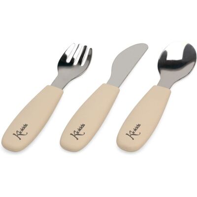 Kiokids Set posate in acciaio e silicone Kiokids Set posate in acciaio e silicone