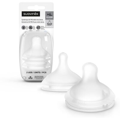 Suavinex Tettarella SX PRO FISIO - Silicone, Flusso XL, Tettarella simmetrica - Biberon Suavinex Tettarella SX PRO FISIO - Silicone, Flusso XL, Tettarella simmetrica - Biberon