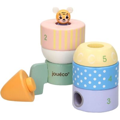 Joueco Modello: 80087 - Gioco impilabile razzo in legno Joueco Modello: 80087 - Gioco impilabile razzo in legno