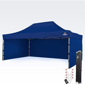BRIMO - Gazebo 4x6m - Blu - 3-pareti - Gazebo BRIMO - Gazebo 4x6m - Blu - 3-pareti - Gazebo