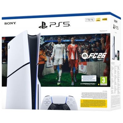 Sony PS5 Console 825 GB Edizione Digitale E-Chassis Bianca + FC 26 ITA Sony PS5 Console 825 GB Edizione Digitale E-Chassis Bianca + FC 26 ITA