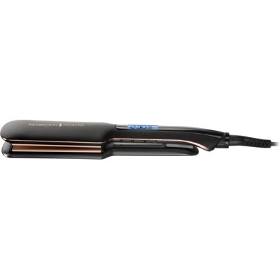 Piastra per capelli Remington S9150B - Nera, Piastre più larghe 2x, Tecnologia digitale Piastra per capelli Remington S9150B - Nera, Piastre più larghe 2x, Tecnologia digitale
