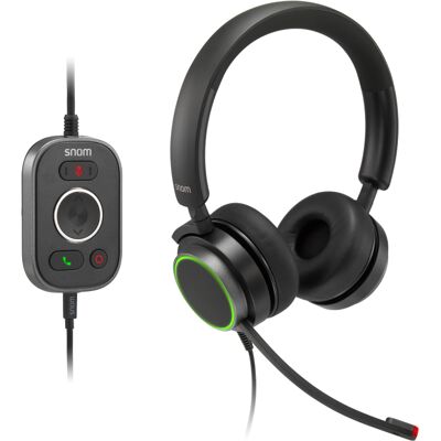 snom A330D Auricolare Cablato A Padiglione Ufficio USB tipo A Nero snom A330D Auricolare Cablato A Padiglione Ufficio USB tipo A Nero