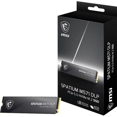 MSI SPATIUM M571 DLP PCIe 5.0 NVMe M.2 2TB PCI Express 5.0 3D NAND MSI SPATIUM M571 DLP PCIe 5.0 NVMe M.2 2TB PCI Express 5.0 3D NAND