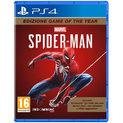 Sony Marvel's Spider-Man Game Of The Year ITA PlayStation 4 Sony Marvel's Spider-Man Game Of The Year ITA PlayStation 4