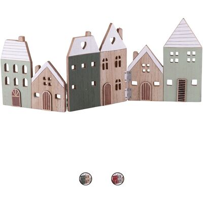 Tivoli <p>Villaggio decorativo natalizio pieghevole in legno 45,5x0,8x 18,4 cm, Xmas</p> Tivoli <p>Villaggio decorativo natalizio pieghevole in legno 45,5x0,8x 18,4 cm, Xmas</p>