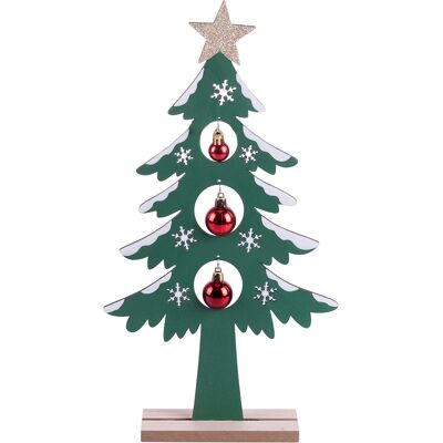 Tivoli <p>Decorazione Albero di Natale in legno h. 41 cm, verde, Natale Chic</p> Tivoli <p>Decorazione Albero di Natale in legno h. 41 cm, verde, Natale Chic</p>
