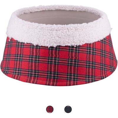 Galileo <p>Copri base albero di Natale tartan effetto teddy Ø55x23 cm, Santa's House</p> Galileo <p>Copri base albero di Natale tartan effetto teddy Ø55x23 cm, Santa's House</p>