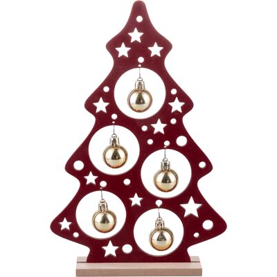 Tivoli <p>Albero di Natale in legno con palline dorate, Xmas Chic</p> Tivoli <p>Albero di Natale in legno con palline dorate, Xmas Chic</p>