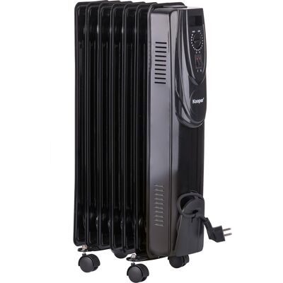 <p>Radiatore a olio 7 elementi 1500 W, nero, Kooper</p> <p>Radiatore a olio 7 elementi 1500 W, nero, Kooper</p>