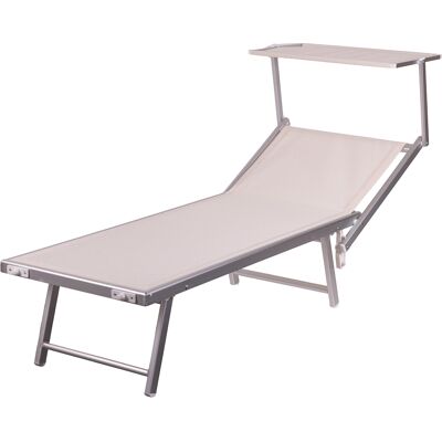 Galileo <p>Lettino mare con parasole, tessuto jaquard più strutturato e resistente, avorio, Riccione Esté</p> Galileo <p>Lettino mare con parasole, tessuto jaquard più strutturato e resistente, avorio, Riccione Esté</p>