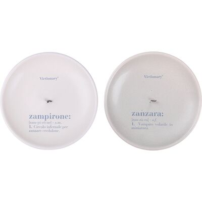 Victionary Set di 2 portaincensi in ceramica - Ø15x2,5cm Victionary Set di 2 portaincensi in ceramica - Ø15x2,5cm