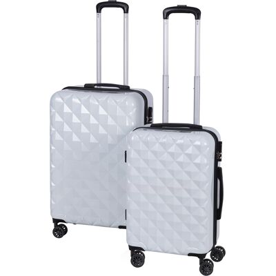 Galileo <p>Set 2 valigie bianche, Diamond</p> Galileo <p>Set 2 valigie bianche, Diamond</p>