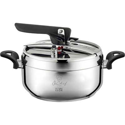 Galileo <p>Pentola a pressione 3,5 L, in acciaio inox Ø 20 cm, induzione, SìChef</p> Galileo <p>Pentola a pressione 3,5 L, in acciaio inox Ø 20 cm, induzione, SìChef</p>