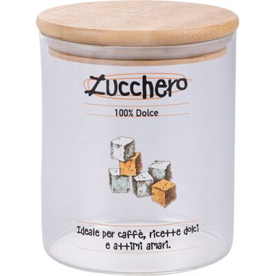 Galileo <p>Barattolo zucchero 750 ml in vetro borosilicato, coperchio in bambù, SìChef</p> Galileo <p>Barattolo zucchero 750 ml in vetro borosilicato, coperchio in bambù, SìChef</p>