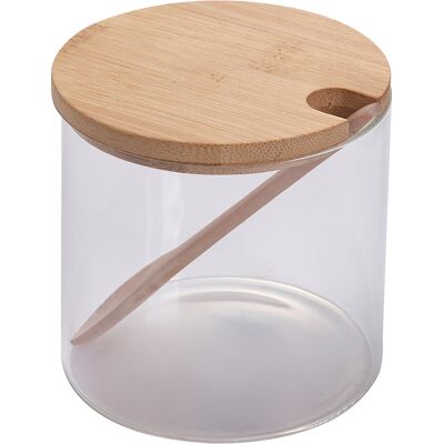 Tivoli <p>Barattolino 500 ml in vetro, cucchiaino e tappo in bambù, Glass</p> Tivoli <p>Barattolino 500 ml in vetro, cucchiaino e tappo in bambù, Glass</p>