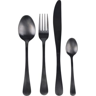 Galileo <p>Set 24 posate in acciaio inox, nero satinato, 5th Avenue Sibilla</p> Galileo <p>Set 24 posate in acciaio inox, nero satinato, 5th Avenue Sibilla</p>
