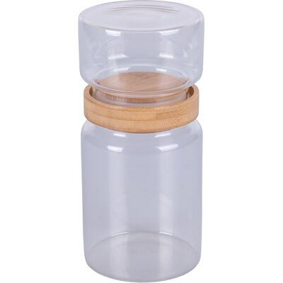 Tivoli <p>Barattolo 2 in 1 400/900 ml in vetro borosilicato e bambù, Glass</p> Tivoli <p>Barattolo 2 in 1 400/900 ml in vetro borosilicato e bambù, Glass</p>