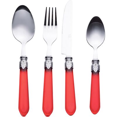 Tivoli <p>Set 24 posate, impugnatura rossa, Imperial Red</p> Tivoli <p>Set 24 posate, impugnatura rossa, Imperial Red</p>
