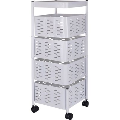 Galileo <p>Carrello multiuso in ferro con ruote, 4 cassetti mobili, bianco, Sìordine</p> Galileo <p>Carrello multiuso in ferro con ruote, 4 cassetti mobili, bianco, Sìordine</p>