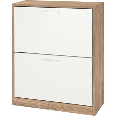Galileo <p>Scarpiera 2 ante a ribalta 63x24xh.80 cm, bianco e rovere, Sibilla</p> Galileo <p>Scarpiera 2 ante a ribalta 63x24xh.80 cm, bianco e rovere, Sibilla</p>