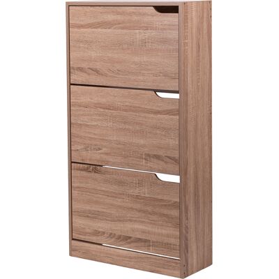 Galileo <p>Scarpiera 3 ante a ribalta 60x23xh115 cm, colore rovere</p> Galileo <p>Scarpiera 3 ante a ribalta 60x23xh115 cm, colore rovere</p>