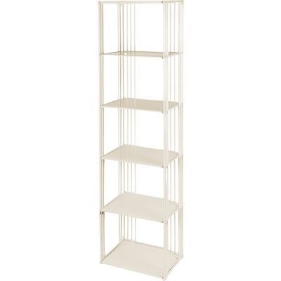 Galileo <p>Scaffale 6 ripiani in ferro 45x31xh.175 cm, avorio, Esté</p> Galileo <p>Scaffale 6 ripiani in ferro 45x31xh.175 cm, avorio, Esté</p>