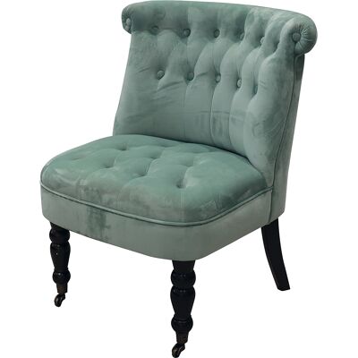 Galileo <p>Poltrona salotto con ruote design vintage, verde salvia, Sibilla</p> Galileo <p>Poltrona salotto con ruote design vintage, verde salvia, Sibilla</p>