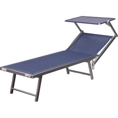 Galileo <p>Lettino mare con parasole, richiudibile, blu navy, Riccione Esté</p> Galileo <p>Lettino mare con parasole, richiudibile, blu navy, Riccione Esté</p>