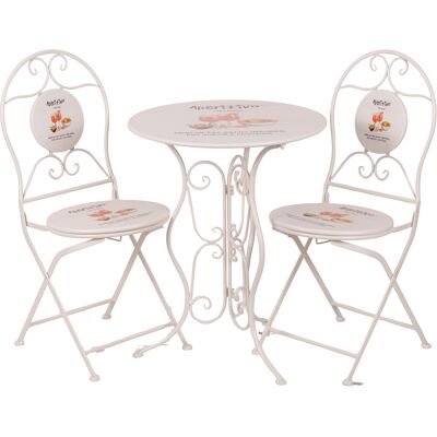 Galileo <p>Set tavolo e 2 sedie pieghevoli da esterno in ferro, decoro con scritta aperitivo, bianco, Esté</p> Galileo <p>Set tavolo e 2 sedie pieghevoli da esterno in ferro, decoro con scritta aperitivo, bianco, Esté</p>
