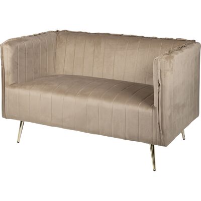 Galileo <p>Divano vintage 2 posti 126x75x82 cm, tortora, Sibilla</p> Galileo <p>Divano vintage 2 posti 126x75x82 cm, tortora, Sibilla</p>