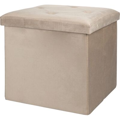 Galileo <p>Pouf contenitore multiuso effetto velluto 38x38xh.38 cm, beige, Sibilla</p> Galileo <p>Pouf contenitore multiuso effetto velluto 38x38xh.38 cm, beige, Sibilla</p>
