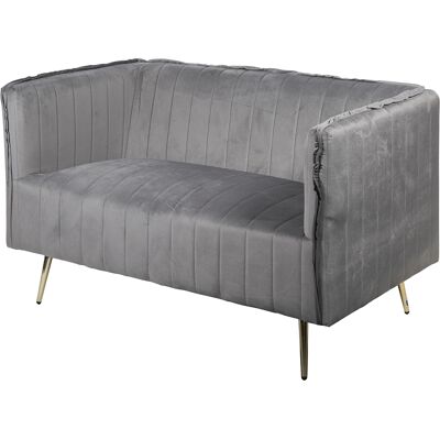 Galileo <p>Divano vintage 2 posti 126x75x82 cm, grigio, Sibilla</p> Galileo <p>Divano vintage 2 posti 126x75x82 cm, grigio, Sibilla</p>