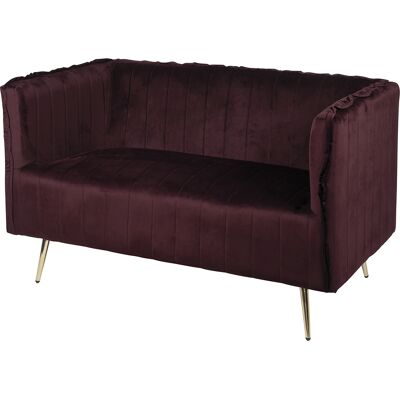 Galileo <p>Divano vintage 2 posti 126x75x82 cm, prugna, Sibilla</p> Galileo <p>Divano vintage 2 posti 126x75x82 cm, prugna, Sibilla</p>
