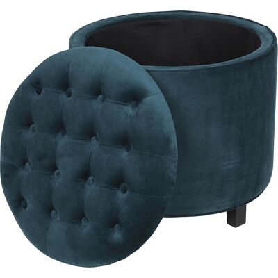 Galileo <p>Pouf contenitore multiuso, ottanio, Sibilla</p> Galileo <p>Pouf contenitore multiuso, ottanio, Sibilla</p>