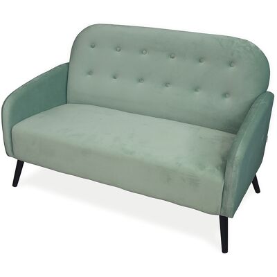 Galileo <p>Divano 2 posti design vintage, verde salvia, Sibilla</p> Galileo <p>Divano 2 posti design vintage, verde salvia, Sibilla</p>
