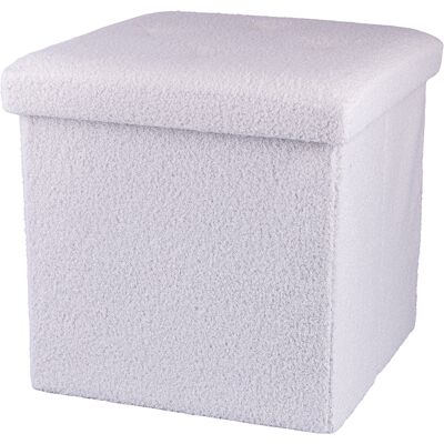 Galileo <p>Pouf contenitore multiuso effetto teddy, bianco, Sibilla</p> Galileo <p>Pouf contenitore multiuso effetto teddy, bianco, Sibilla</p>