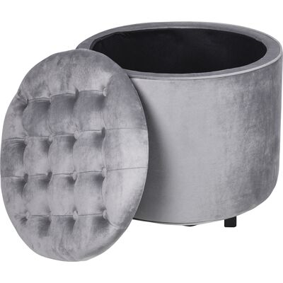 Galileo <p>Pouf contenitore multiuso, grigio chiaro, Sibilla</p> Galileo <p>Pouf contenitore multiuso, grigio chiaro, Sibilla</p>
