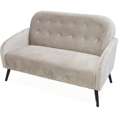 Galileo <p>Divano 2 posti design vintage, tortora, Sibilla</p> Galileo <p>Divano 2 posti design vintage, tortora, Sibilla</p>
