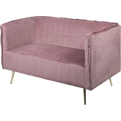 Galileo <p>Divano vintage 2 posti 126x75x82 cm, rosa, Sibilla</p> Galileo <p>Divano vintage 2 posti 126x75x82 cm, rosa, Sibilla</p>