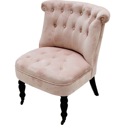 Galileo <p>Poltrona salotto con ruote design vintage, rosa cipria, Sibilla</p> Galileo <p>Poltrona salotto con ruote design vintage, rosa cipria, Sibilla</p>