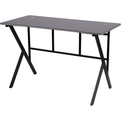 Galileo <p>Scrivania gaming 120x60x76 cm, struttura nera bordo bianco</p> Galileo <p>Scrivania gaming 120x60x76 cm, struttura nera bordo bianco</p>