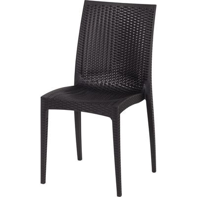 Galileo <p>Sedia in plastica PP effetto rattan, nero, New Magic Esté</p> Galileo <p>Sedia in plastica PP effetto rattan, nero, New Magic Esté</p>
