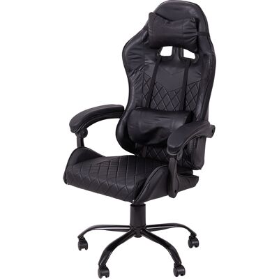 Galileo <p>Poltrona gaming high quality con ruote, nero</p> Galileo <p>Poltrona gaming high quality con ruote, nero</p>