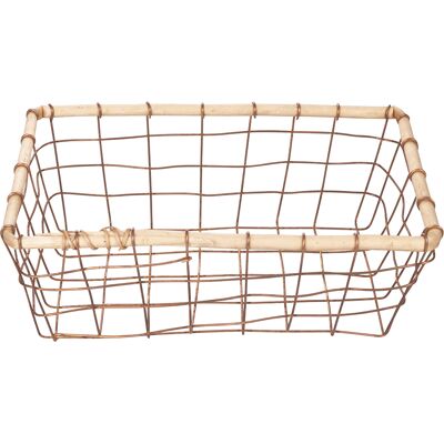 Tivoli <p>Cestino rettangolare grande 36x24 cm in ferro e legno, La Cucina</p> Tivoli <p>Cestino rettangolare grande 36x24 cm in ferro e legno, La Cucina</p>